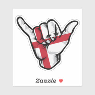 Sticker Good Vibes Shaka Hand England