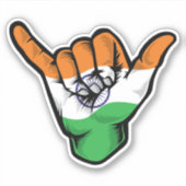 Sticker Good Vibes Shaka Hand India (Devant)