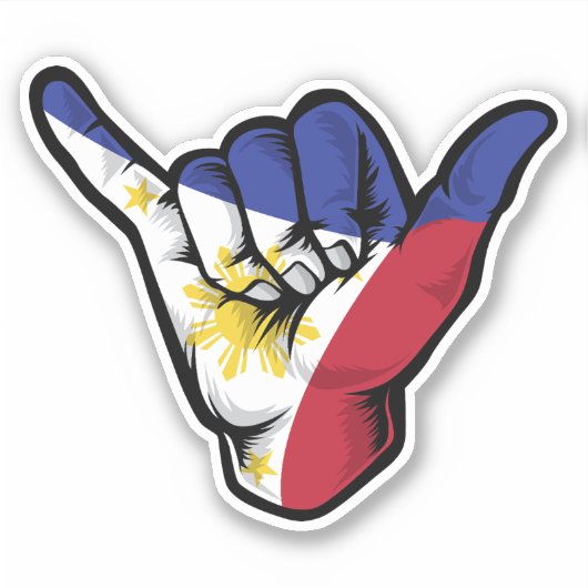Sticker Good Vibes Shaka Hand Philippines (Devant)