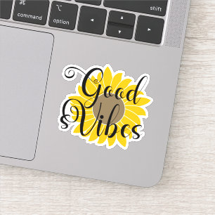 Sticker Good Vibes Sunflower