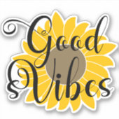 Sticker Good Vibes Sunflower (Devant)