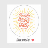 Sticker Good Vibes uniquement (Feuille)