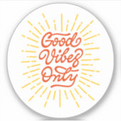 Sticker Good Vibes uniquement (Devant)