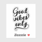 Sticker Good Vibes uniquement (Feuille)