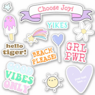 Sticker Good Vibes uniquement - Filles VSCO