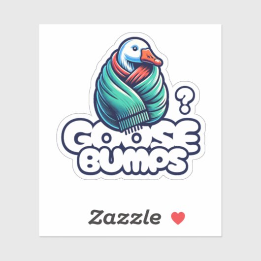 Sticker Goosebumps Drôle Oie (Feuille)