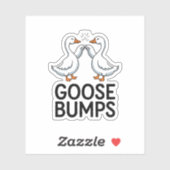 Sticker Goosebumps Drôle Oiseau Amis Vinyl (Feuille)