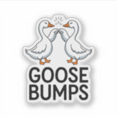 Sticker Goosebumps Drôle Oiseau Amis Vinyl (Devant)