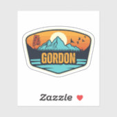 Sticker Gordon, Alabama (Feuille)