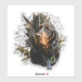 Sticker Gordon Setter (Feuille)