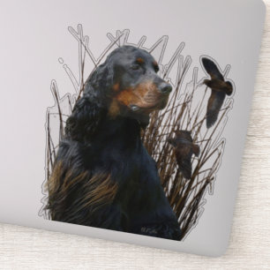 Sticker Gordon Setter, compagnon de chasse