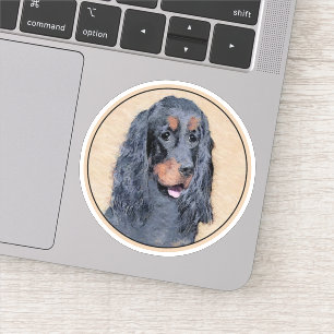 Sticker Gordon Setter Peinture - Joli art original chien