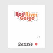 Sticker Gorge de la rivière Rouge Gorge de la rivière Kent (Feuille)