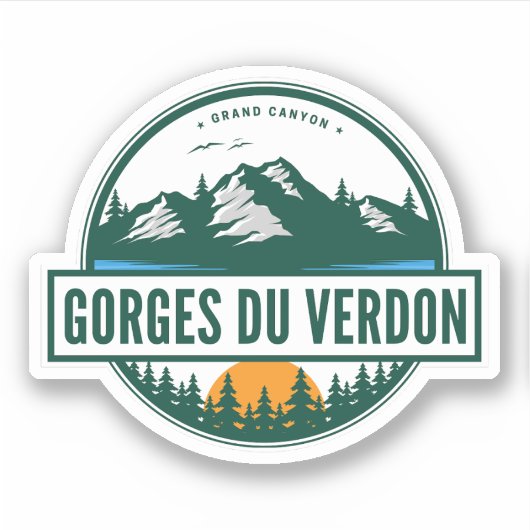 Sticker Gorge du Verdon - les Gorges du Verdon motobike (Devant)