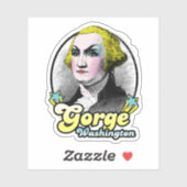 Sticker Gorge Washington (Feuille)