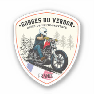 Sticker Gorges du Verdon - voyage Gorges du Verdon motobik