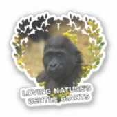 Sticker Gorilla Baby - Les gentils géants de la nature (Recto)