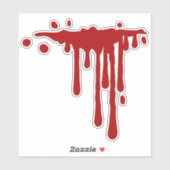 Sticker Gory Red Driving Blood (Feuille)