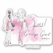 Sticker Gossip Girl - Spotted! (Devant)