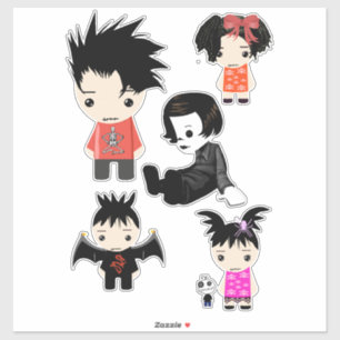 Sticker Gote Goth Enfants Garçons filles Clip art