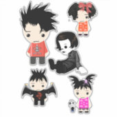 Sticker Gote Goth Enfants Garçons filles Clip art (Devant)