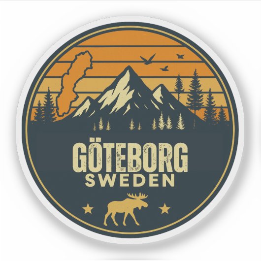 Sticker Göteborg, Suède Sverige (Devant)