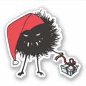Sticker Goth Caractère de Noël Malin Bug (Devant)