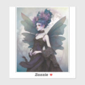 Sticker Goth Dark Fairy Girl Imaginaire Art (Feuille)