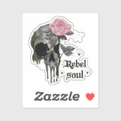 Sticker Goth Skull | Rebel Soul (Feuille)