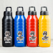 Sticker Gothic Boy Pilot flies Airplane Personalized Anime