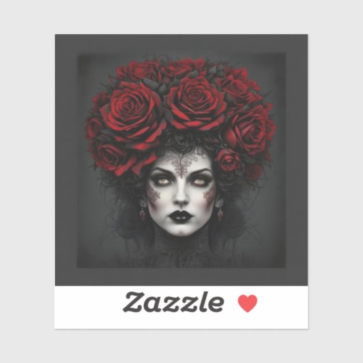 Sticker Gothic Woman (Feuille)