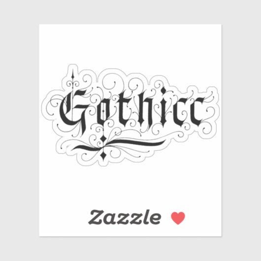 Sticker Gothique (Feuille)