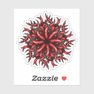 Sticker Gothique Déplaisant Horreur démon Tentacles Art fo