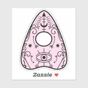 Sticker Gothique Pastel Rose Black Spirit Board Planchette