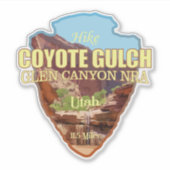 Sticker Goulet de coyote (pointe de flèche) (Devant)
