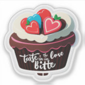 Sticker Goûtez l'Amour dans Chaque Bouchée (Devant)