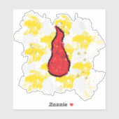 Sticker Goutte de Sang (Feuille)