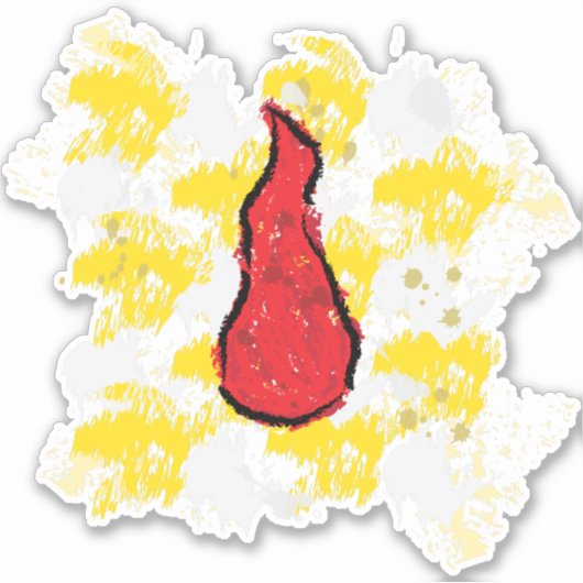 Sticker Goutte de Sang (Devant)