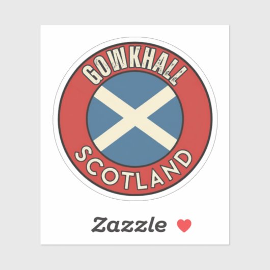Sticker Gowkhall, Écosse (Feuille)