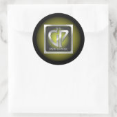 Sticker GP rond avec logo jaune (Sac)