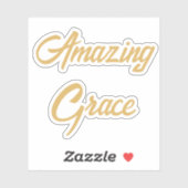 Sticker Grace Extraordinaire lettre main or (Feuille)