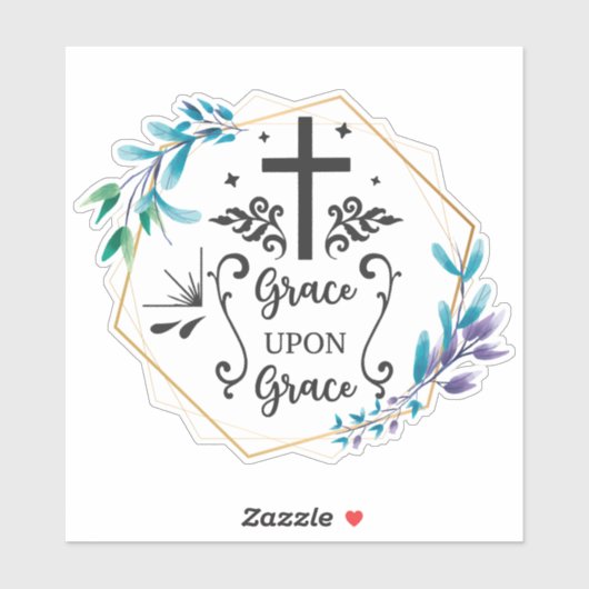 Sticker Grace sur grâce (Feuille)