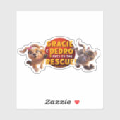 Sticker Gracie & Pedro Adventure Attend (Feuille)