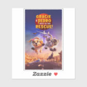 Sticker Gracie & Pedro : Animaux de compagnie à la Secourt (Feuille)