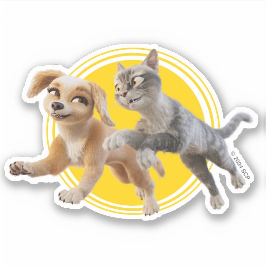 Sticker Gracie & Pedro Unleashed (Devant)