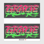Sticker Gracie Prénom (Feuille)