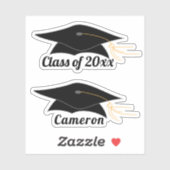 Sticker Grad Casquette (Feuille)
