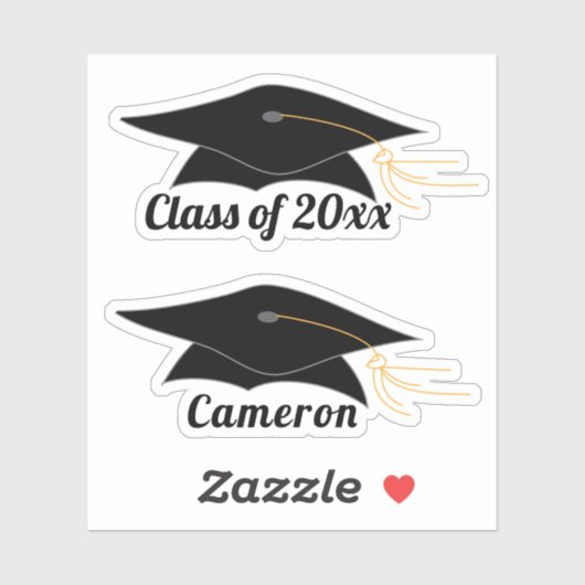 Sticker Grad Casquette (Feuille)