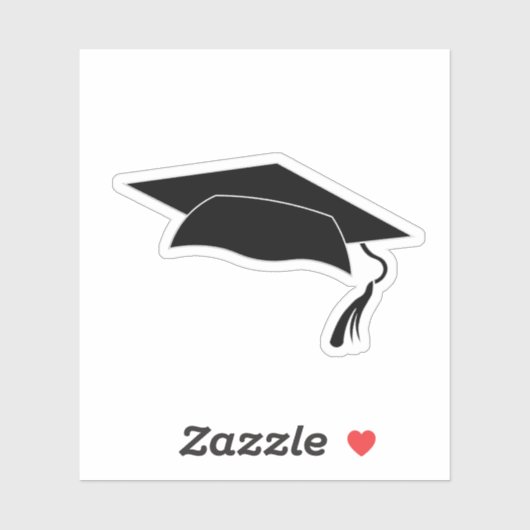 Sticker Grad Graduate Graduate Graduate Graduation Cap Cla (Feuille)