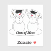 Sticker Grad Snowmen (Feuille)
